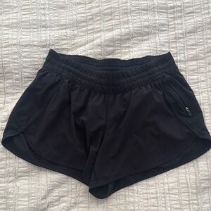 Women's Black Lululemon Tracker Shorts